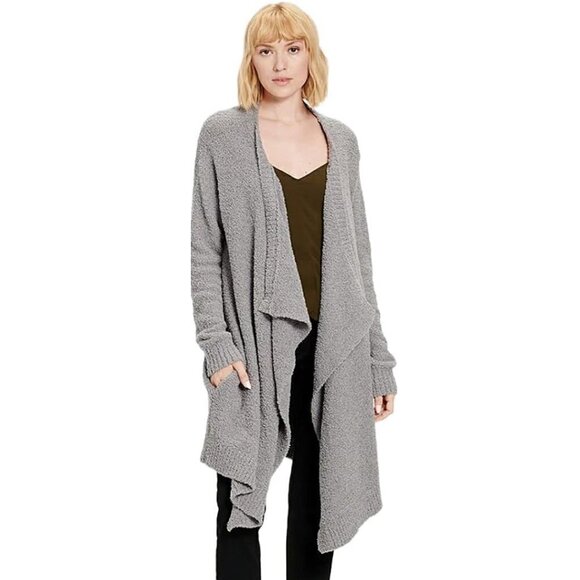 UGG Women's Phoebe Wrap Cardigan Grey Size S - Picture 1 of 7